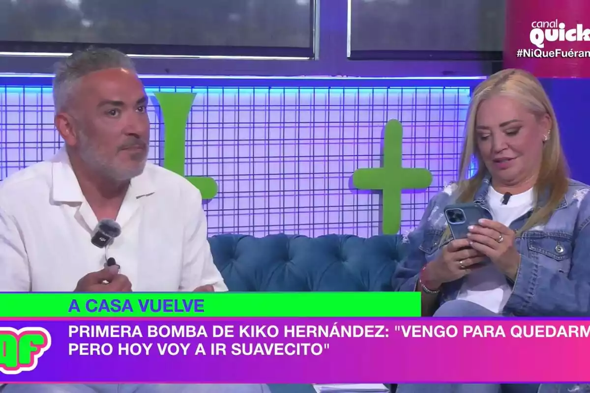 Captura de Kiko Hernández y Belén Esteban en Ni que fuéramos Captura de Kiko Hernández y Belén Esteban en Ni que fuéramos