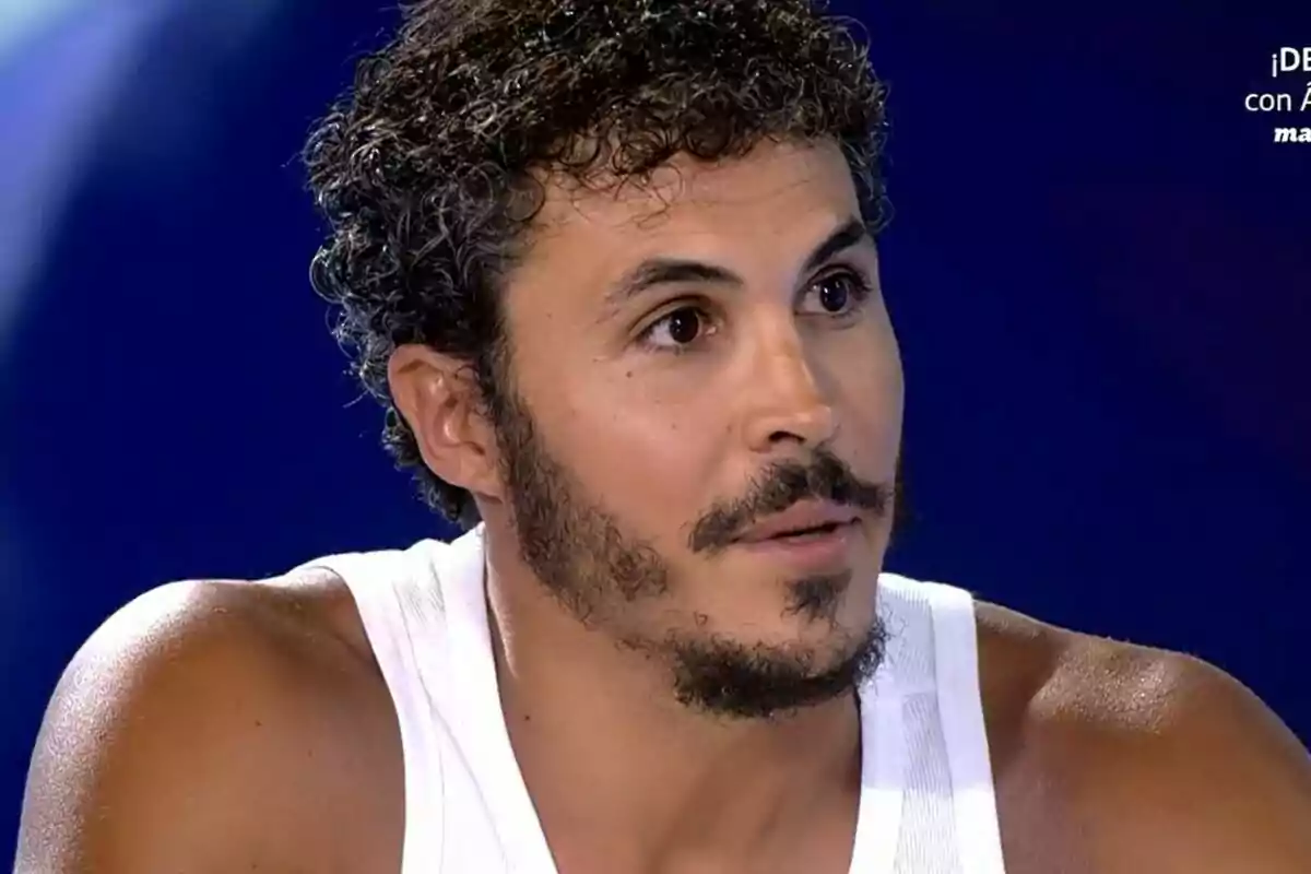 Captura de Kiko Jiménez en el plató de Supervivientes Captura de Kiko Jiménez en el plató de Supervivientes
