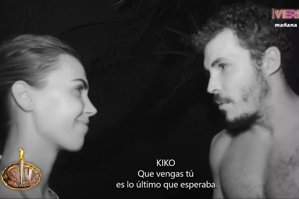 Captura de la noche entre Sofía Suescun y Kiko Jiménez en Supervivientes Captura de la noche entre Sofía Suescun y Kiko Jiménez en Supervivientes