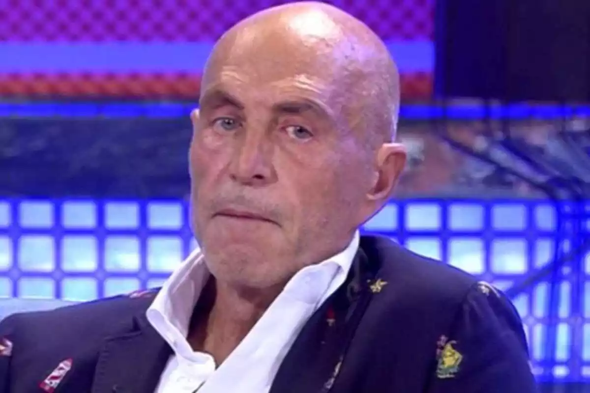 Kiko Matamoros enfadado en 'Sálvame' Kiko Matamoros enfadado en 'Sálvame'