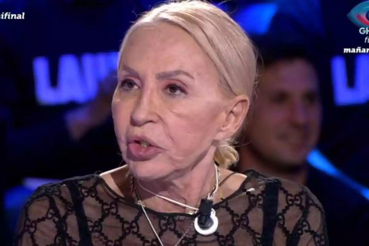 Captura de Laura Bozzo en su entrevista en el plató de GH VIP Captura de Laura Bozzo en su entrevista en el plató de GH VIP