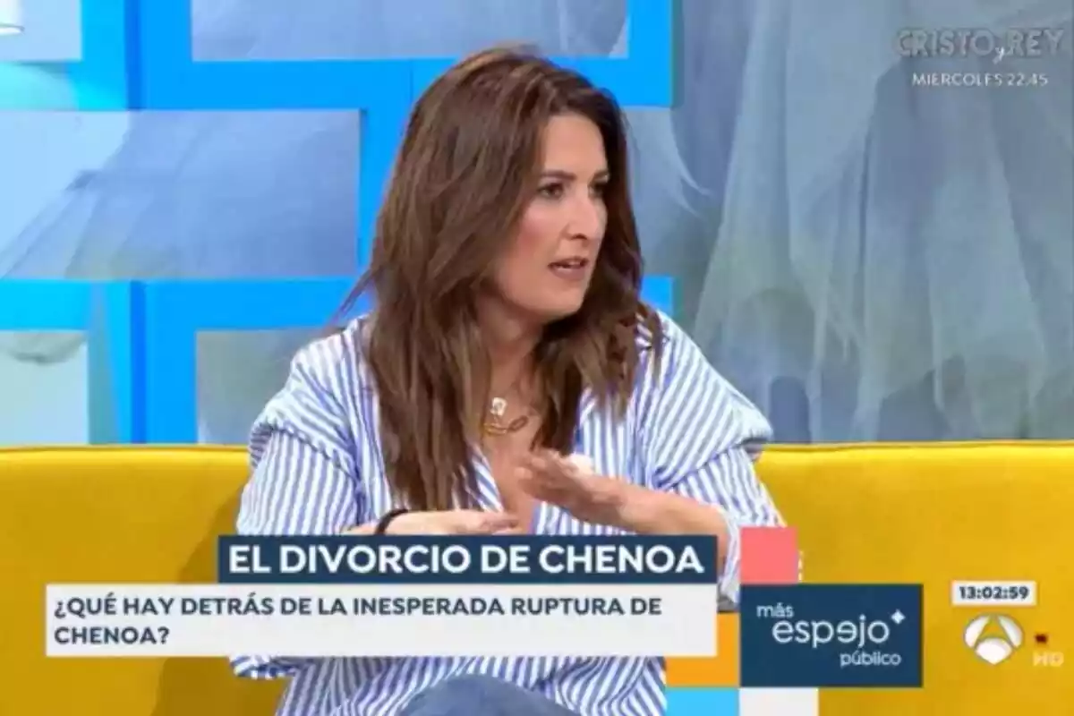 Laura Hace en el plató 'Espejo Público' Laura Hace en el plató 'Espejo Público'