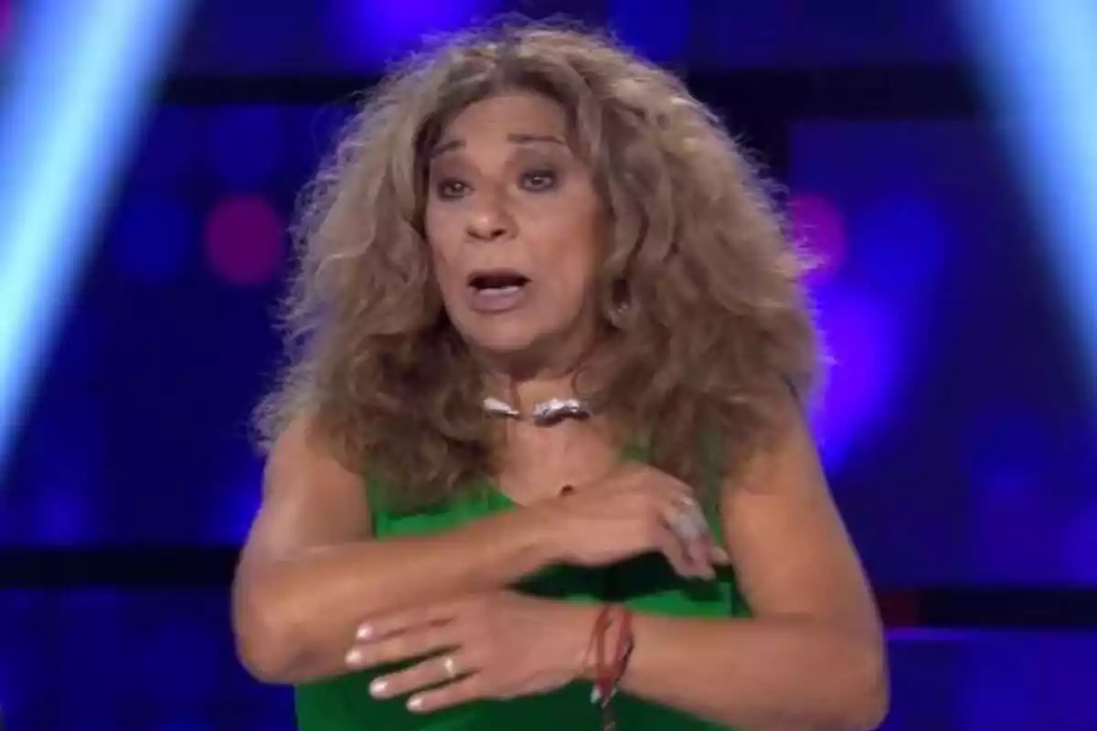 Captura de Lolita enfadada como jurado de Tu Cara Me Suena Captura de Lolita enfadada como jurado de Tu Cara Me Suena
