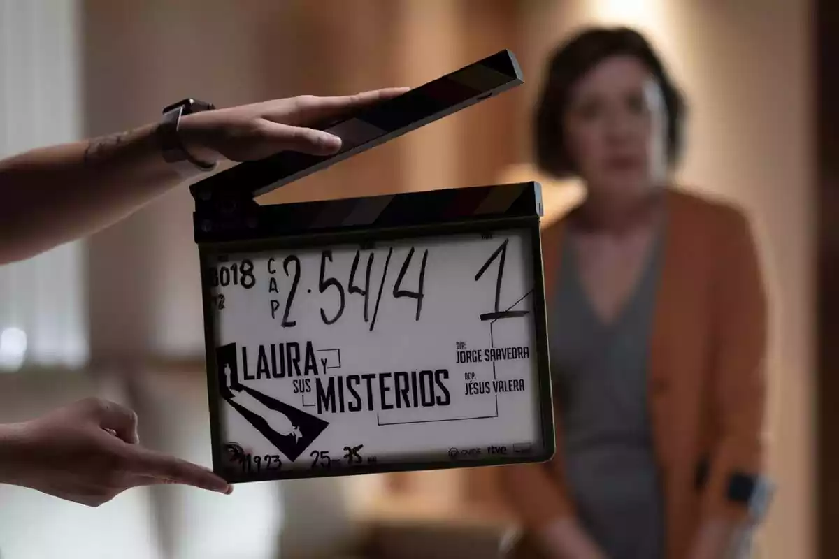 Rodatge dels Misteris de Laura amb María Pujalte a La 1