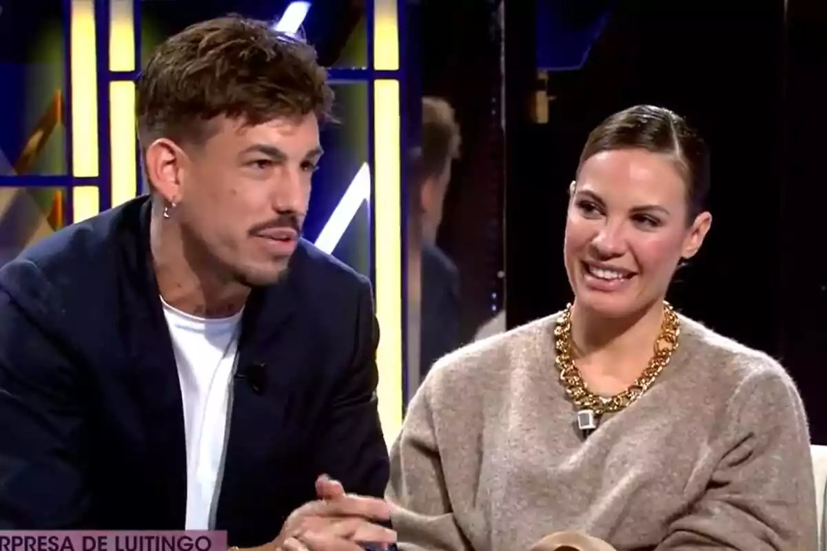 Captura de Luitingo y Jessica Bueno en De Viernes de Telecinco Captura de Luitingo y Jessica Bueno en De Viernes de Telecinco