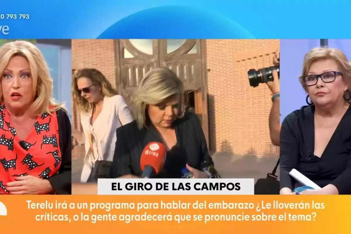 Captura de Pepa Jiménez hablando de Terelu Campos en Mañaneros Captura de Pepa Jiménez hablando de Terelu Campos en Mañaneros