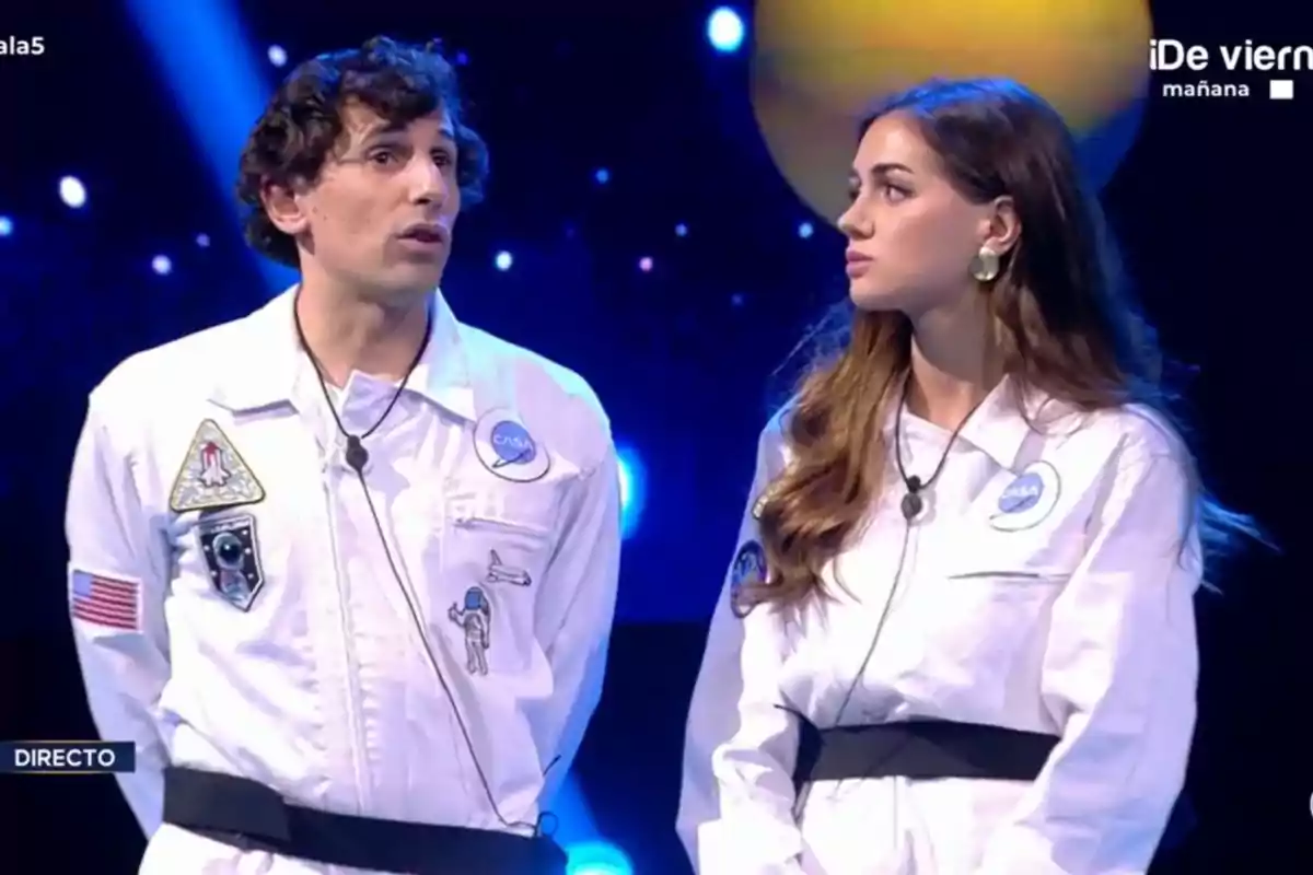 Óscar Landa y Maica Benedicto nominando en 'GH DÚO' Óscar Landa y Maica Benedicto nominando en 'GH DÚO'