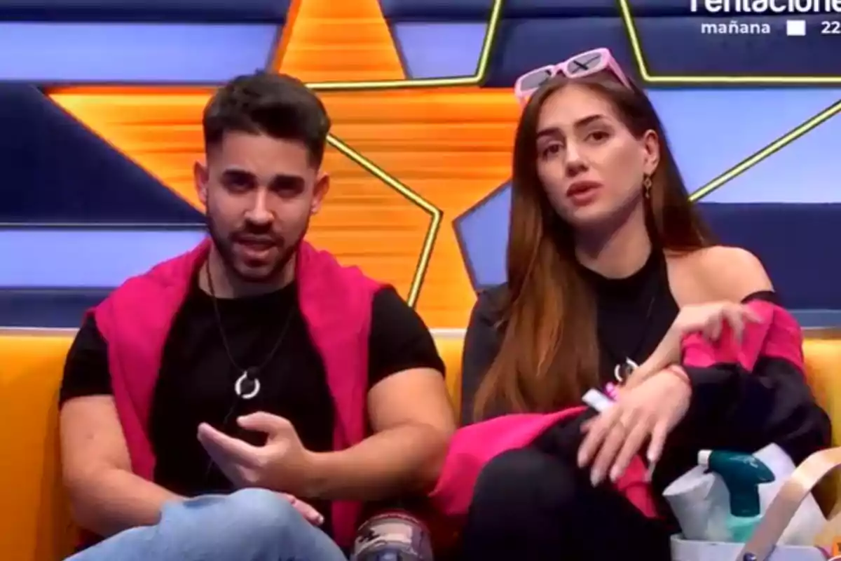 Maica Benedicto y Miguel Frigenti en el confesionario de 'GH DÚO' Maica Benedicto y Miguel Frigenti en el confesionario de 'GH DÚO'