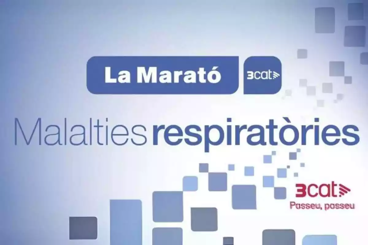 Cartel de La Marató 2024 sobre las enfermedades respiratorias Cartel de La Marató 2024 sobre las enfermedades respiratorias
