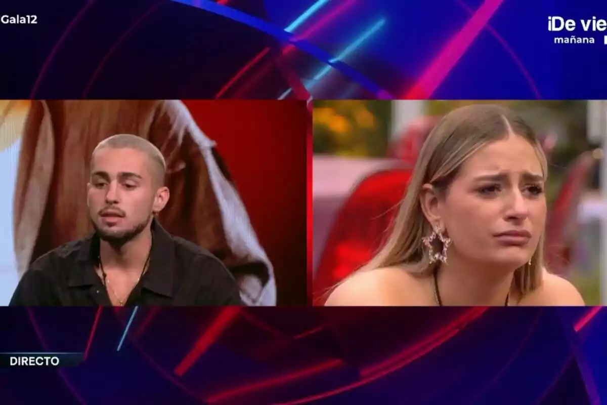 Manu i Laura Galera apareixen a Gran Hermano, una sembla estar parlant mentre l'altra mostra una expressió de tristesa. Manu i Laura Galera apareixen a Gran Hermano, una sembla estar parlant mentre l'altra mostra una expressió de tristesa.