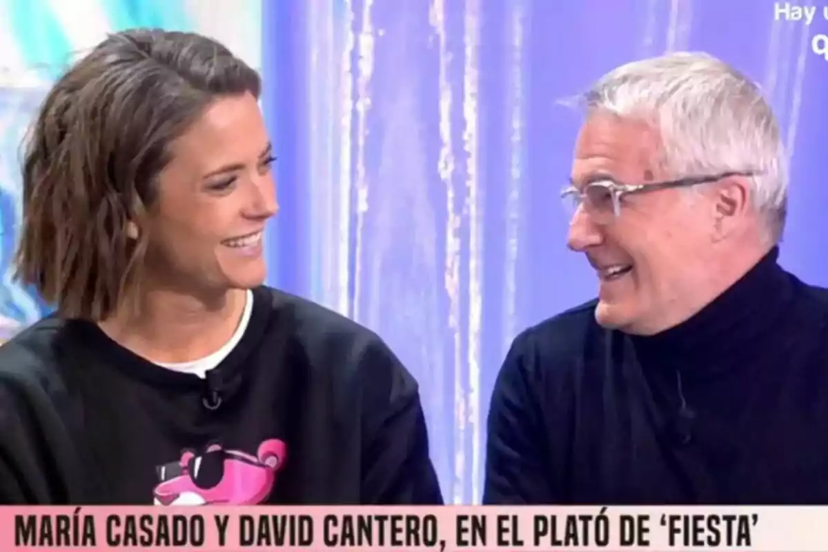 María Casado i David Cantero visiten el plató de 'Festa'