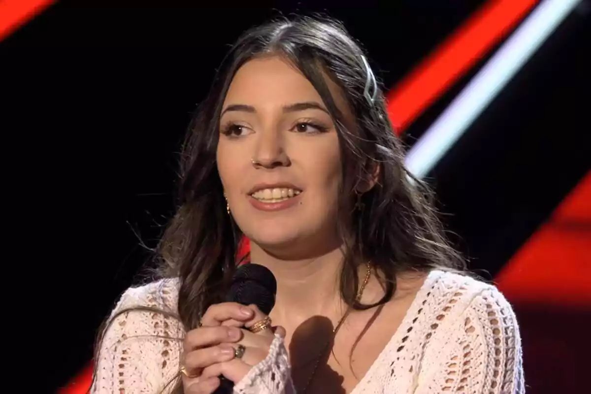 Captura de Maria Figueroa en su audición en Factor X de Telecinco Captura de Maria Figueroa en su audición en Factor X de Telecinco