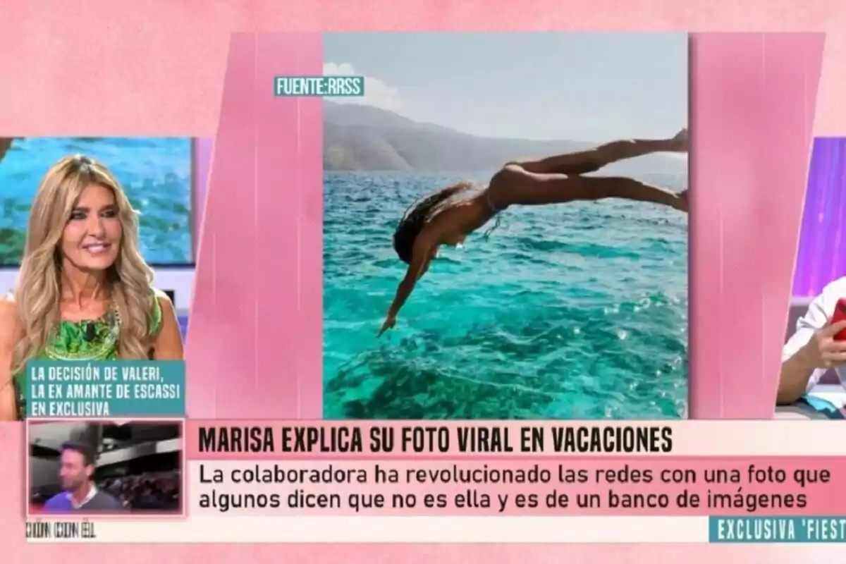 Marisa Martín Blázquez explica en Fiesta su foto viral en vacaciones, la colaboradora ha revolucionado las redes con una foto que algunos dicen que no es ella y es de un banco de imágenes. Marisa Martín Blázquez explica en Fiesta su foto viral en vacaciones, la colaboradora ha revolucionado las redes con una foto que algunos dicen que no es ella y es de un banco de imágenes.