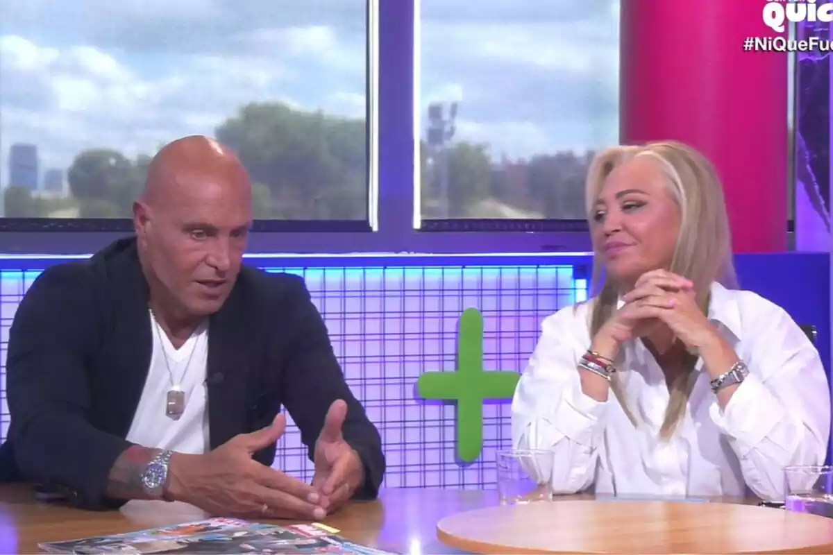 Captura de Kiko Matamoros y Belén Esteban en Ni que fuéramos Sálvame de Canal Quickie Captura de Kiko Matamoros y Belén Esteban en Ni que fuéramos Sálvame de Canal Quickie