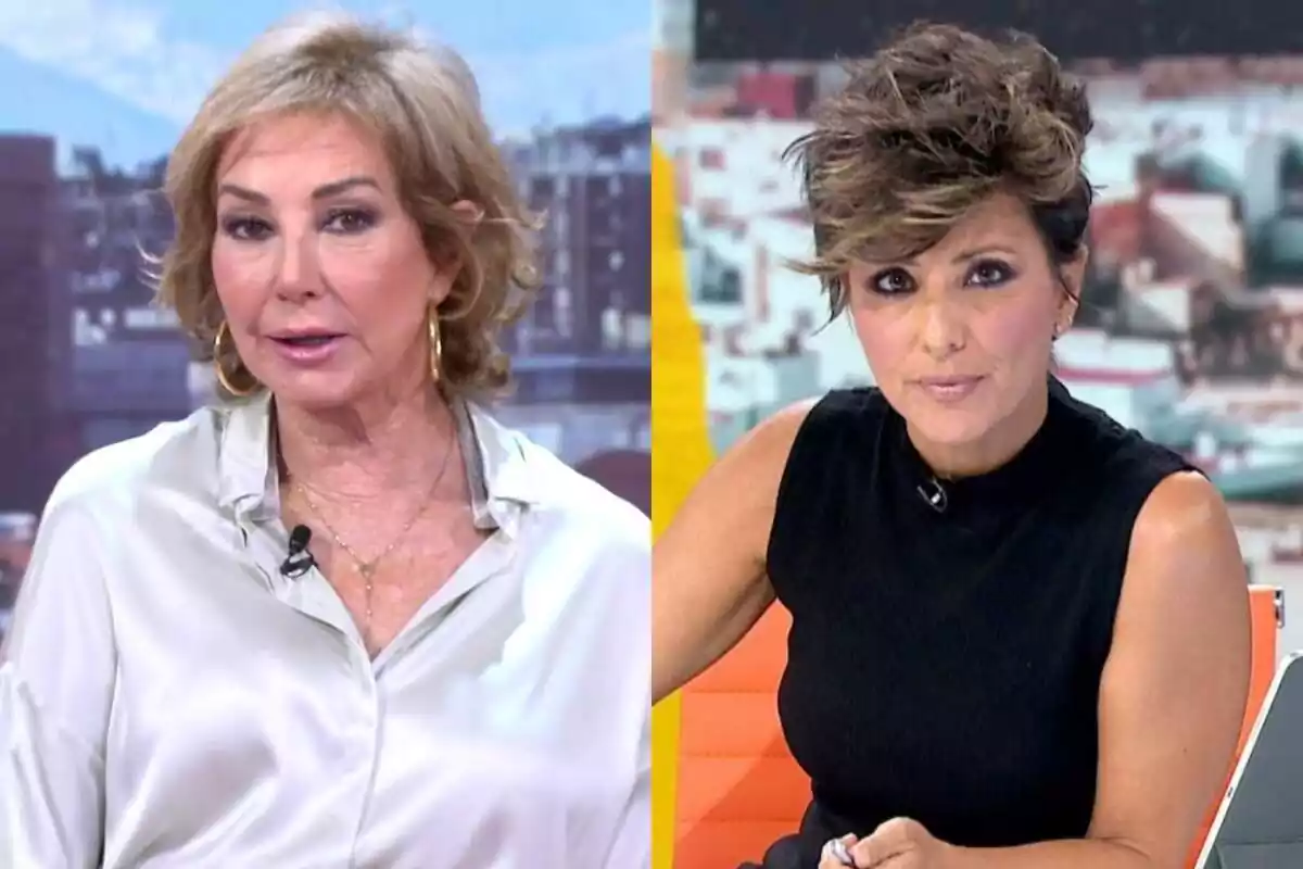 Montaje de Ana Rosa en TardeAR y Sonsoles Ónega en Y ahora Sonsoles este viernes 22 de septiembre