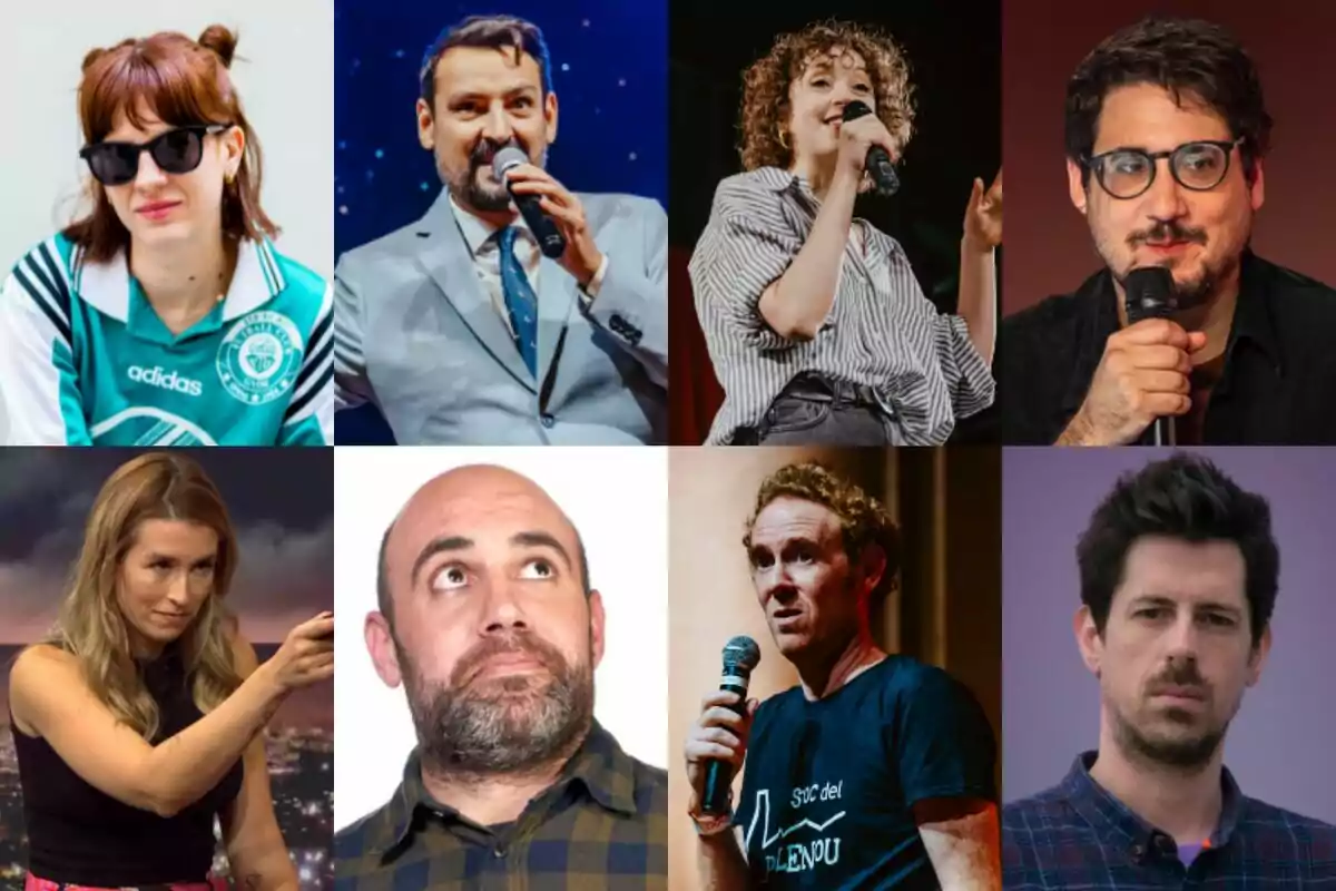 Muntatge amb els còmics protagonistes de Manicòmics de 3cat: Tomás Fuentes, Irene Minovas, Òscar Andreu, Charlie Pee, Eva Soriano, Andres Fajngold, Ignasi Taltavull i Magí García Muntatge amb els còmics protagonistes de Manicòmics de 3cat: Tomás Fuentes, Irene Minovas, Òscar Andreu, Charlie Pee, Eva Soriano, Andres Fajngold, Ignasi Taltavull i Magí García