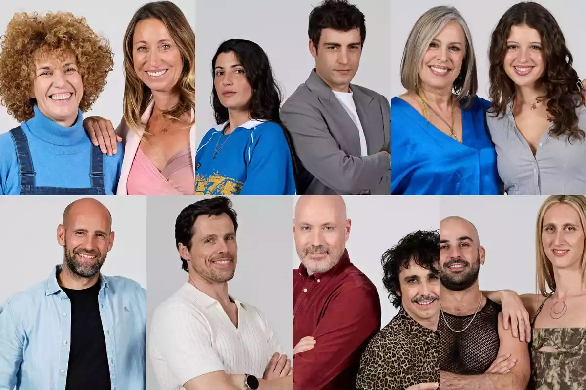 Muntatge dels concursants de Pequín Express de HBO Max Muntatge dels concursants de Pequín Express de HBO Max