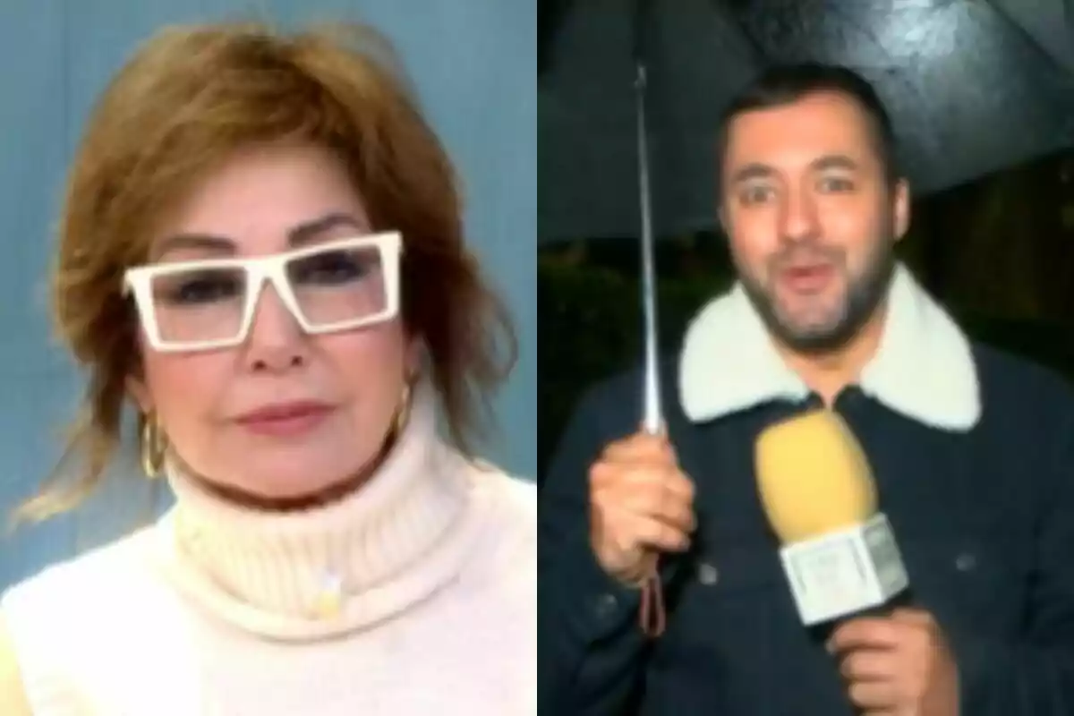Montaje de Ana Rosa Quintana y un reportero de 'TardeAR'