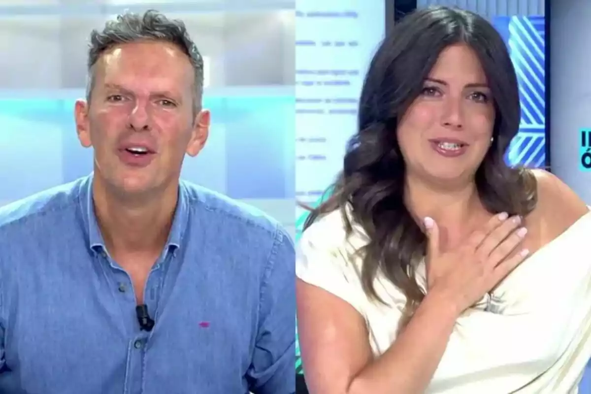 Montaje de Joaquín Prat con la reportera Estefanía Ruiz de Vamos a ver Montaje de Joaquín Prat con la reportera Estefanía Ruiz de Vamos a ver