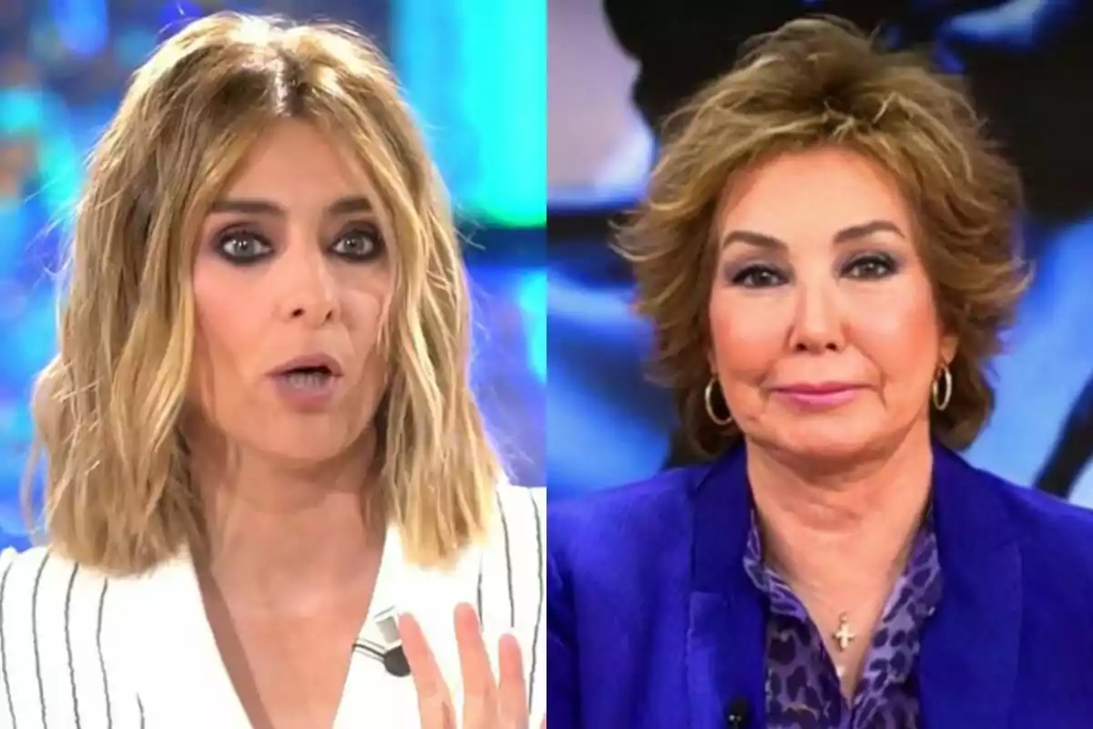 Montaje de Sandra Barneda en Así es la vida y Ana Rosa Quintana en TardeAR de Telecinco Montaje de Sandra Barneda en Así es la vida y Ana Rosa Quintana en TardeAR de Telecinco