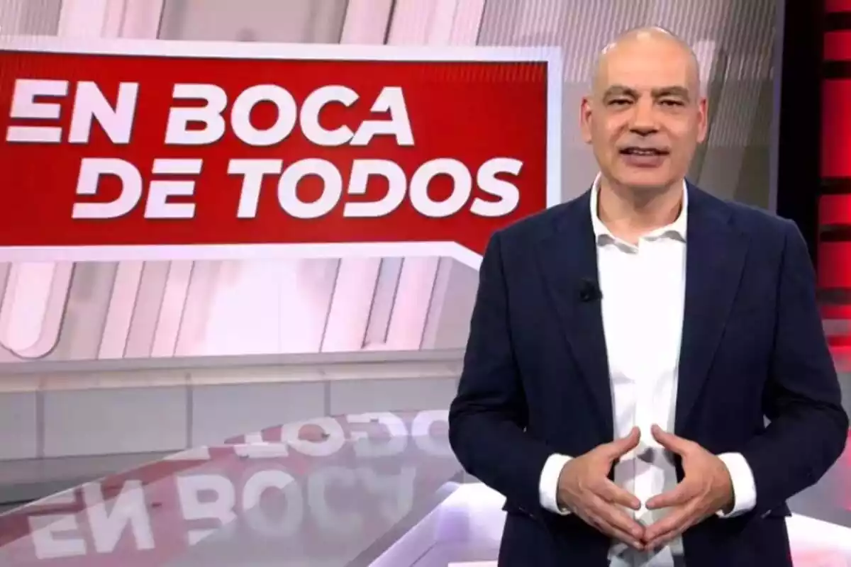 Captura de Nacho Abad en una promo de En Boca de Todos en Cuatro Captura de Nacho Abad en una promo de En Boca de Todos en Cuatro