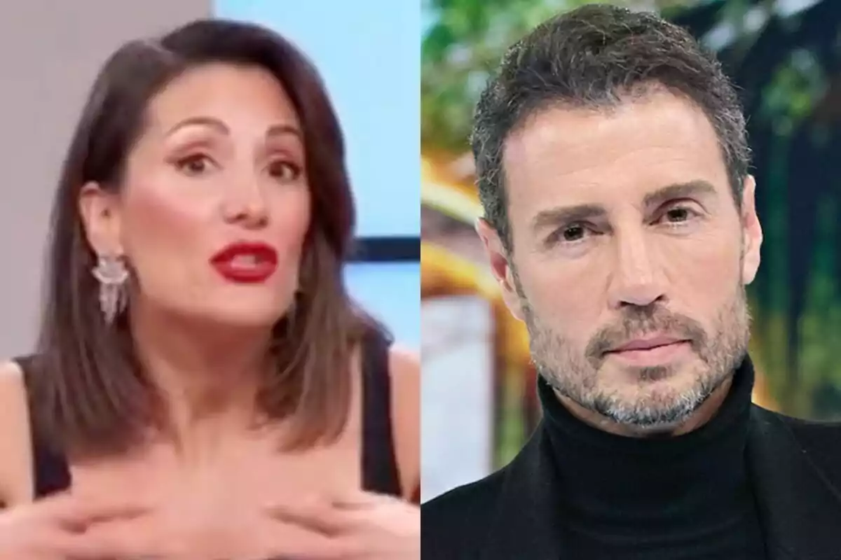 Nagore Robles y Finito de Córdoba en un montaje de imágenes lado a lado, una mujer a la izquierda hablando y un hombre a la derecha mirando hacia adelante.