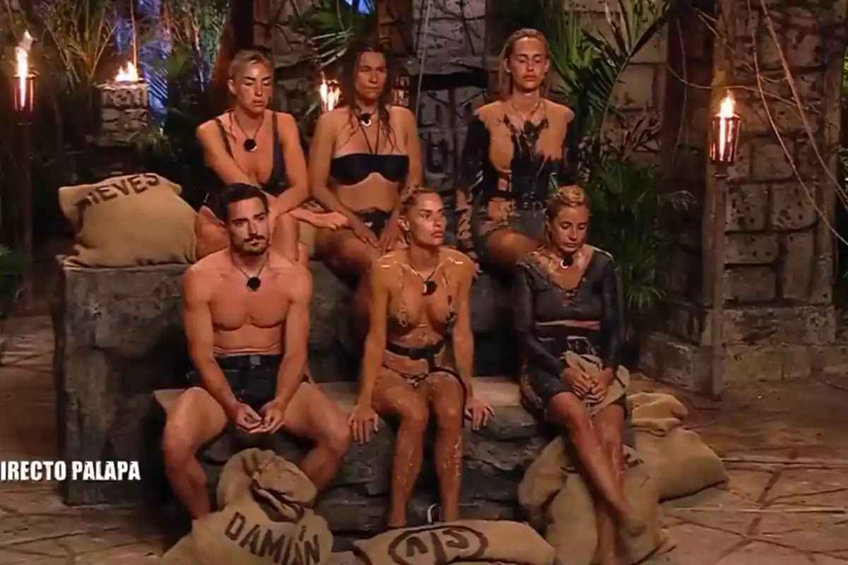 Los nominados en la Palapa de 'Supervivientes' Los nominados en la Palapa de 'Supervivientes'