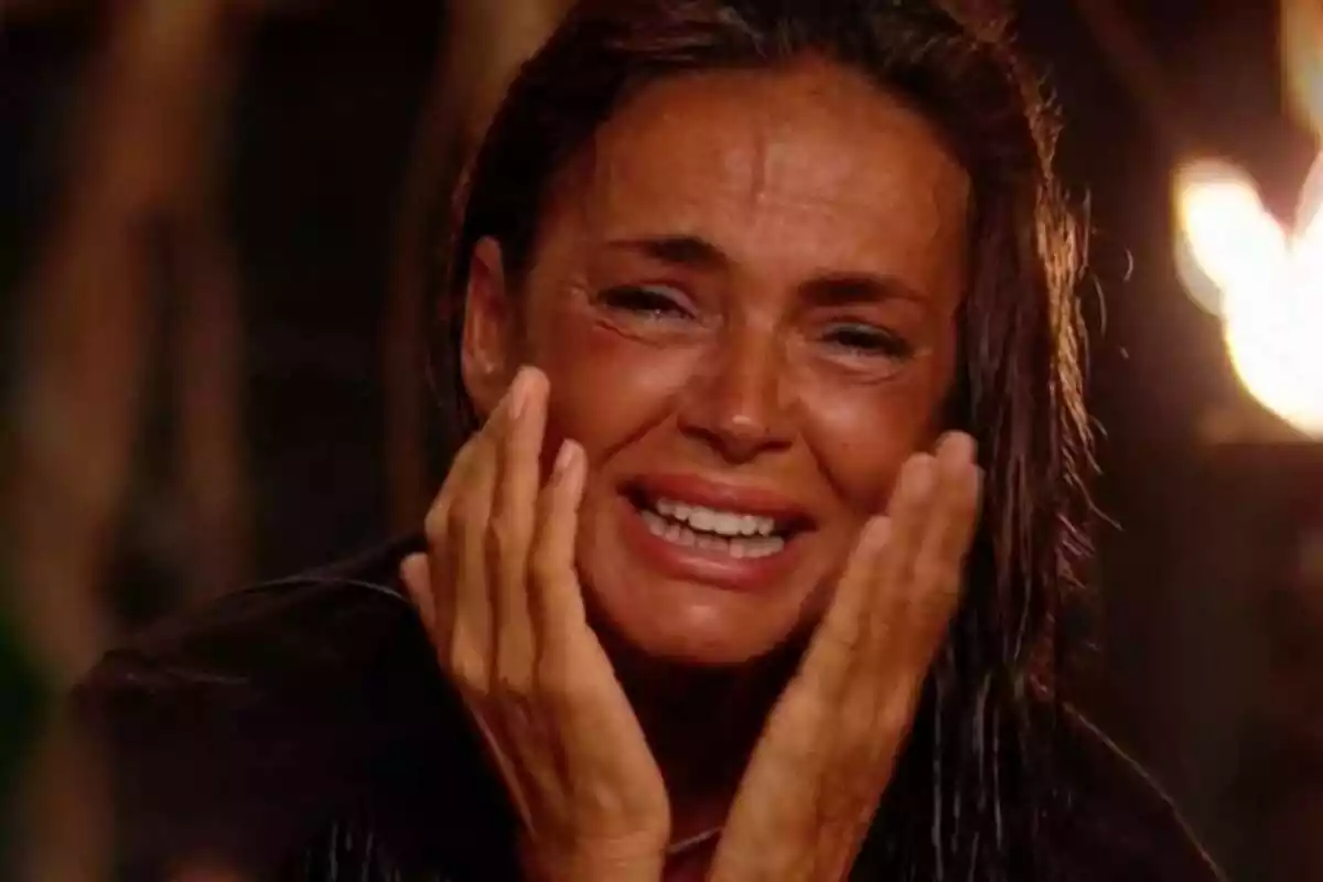Olga Moreno llorando en ‘Supervivientes 2021’ Olga Moreno llorando en ‘Supervivientes 2021’