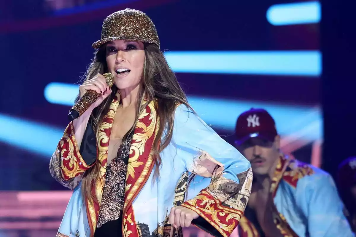 Fotografía de Raquel Sánchez Silva durante la segunda gala de Tu Cara Me Suena Fotografía de Raquel Sánchez Silva durante la segunda gala de Tu Cara Me Suena