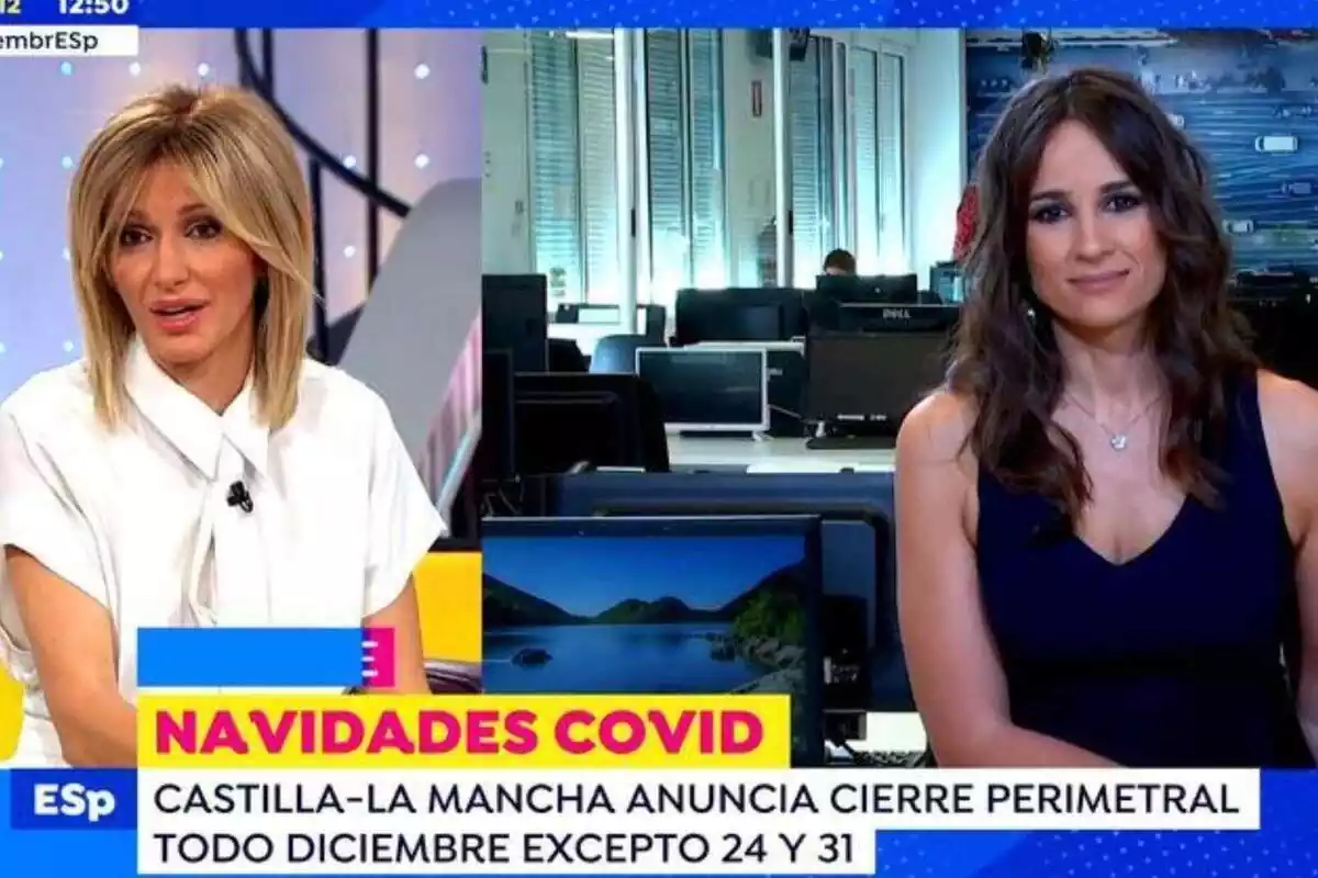 Susanna Griso y Lorena García en Espejo Público Susanna Griso y Lorena García en Espejo Público