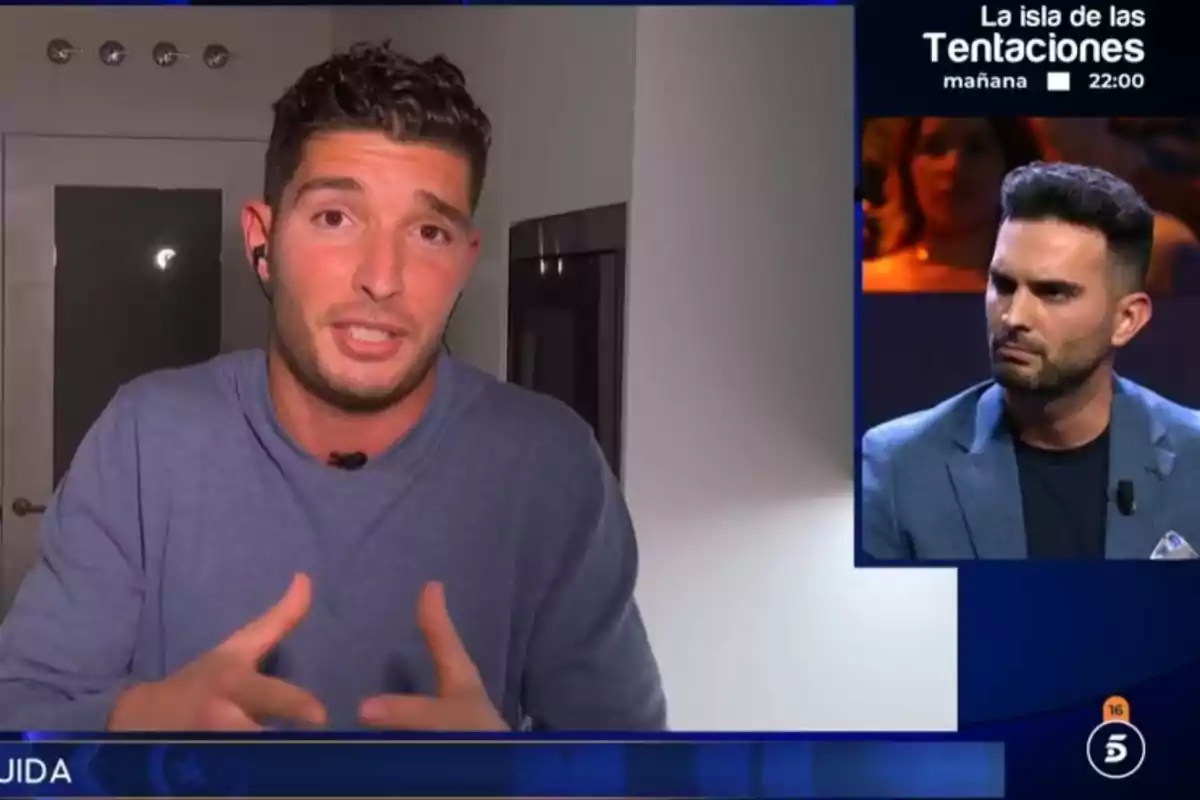 Álex Ghita en conexión discutiendo con Suso Álvarez en el plató de 'GH DÚO' Álex Ghita en conexión discutiendo con Suso Álvarez en el plató de 'GH DÚO'