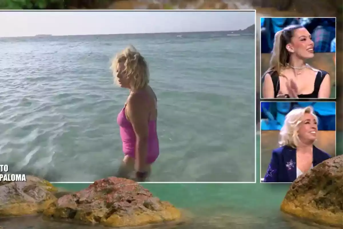 Terelu Campos se baña en Cayo Paloma para despedirse de 'Supervivientes' Terelu Campos se baña en Cayo Paloma para despedirse de 'Supervivientes'