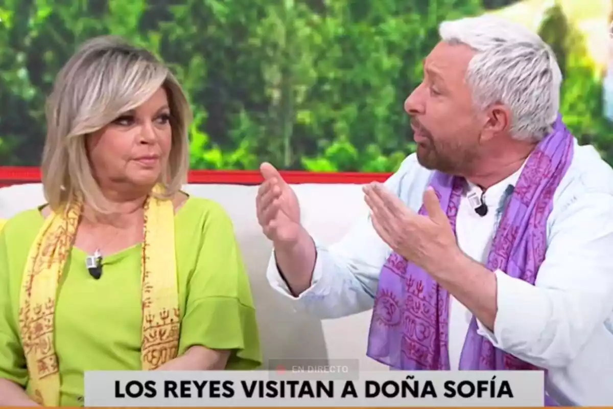Captura de Terelu Campos junto a José Manuel Parada en Mañaneros de La 1 Captura de Terelu Campos junto a José Manuel Parada en Mañaneros de La 1