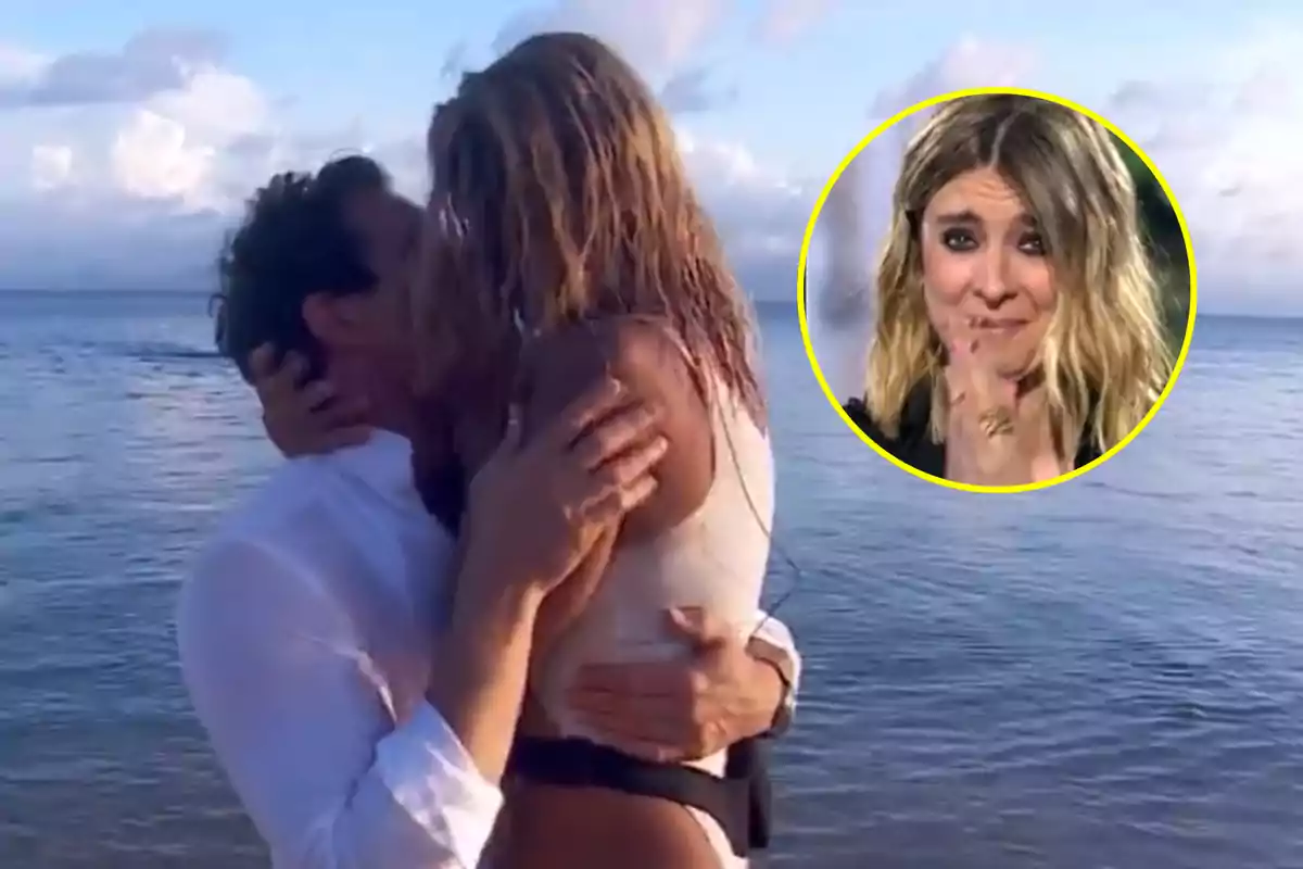 Makoke con Gonzalo, su novio, en 'Supervivientes'