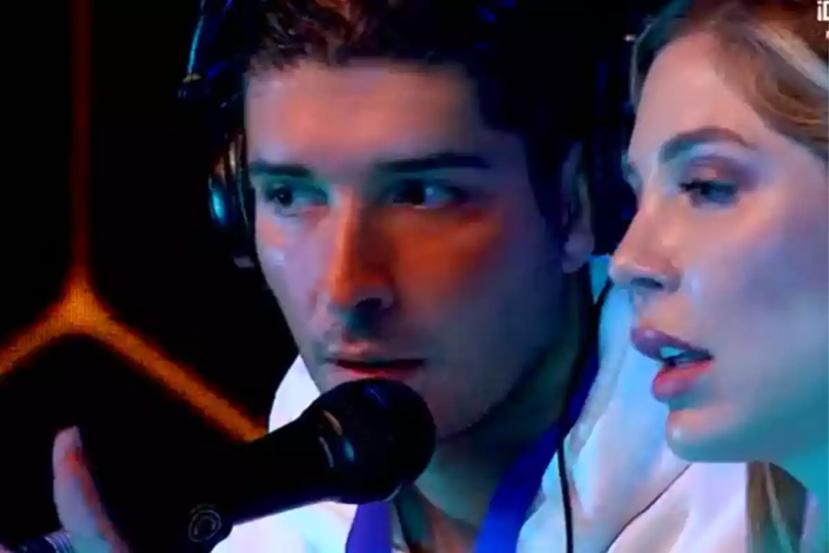 Romina Malaspina y Álex Ghita durante una discusión esta semana en 'GH DÚO'