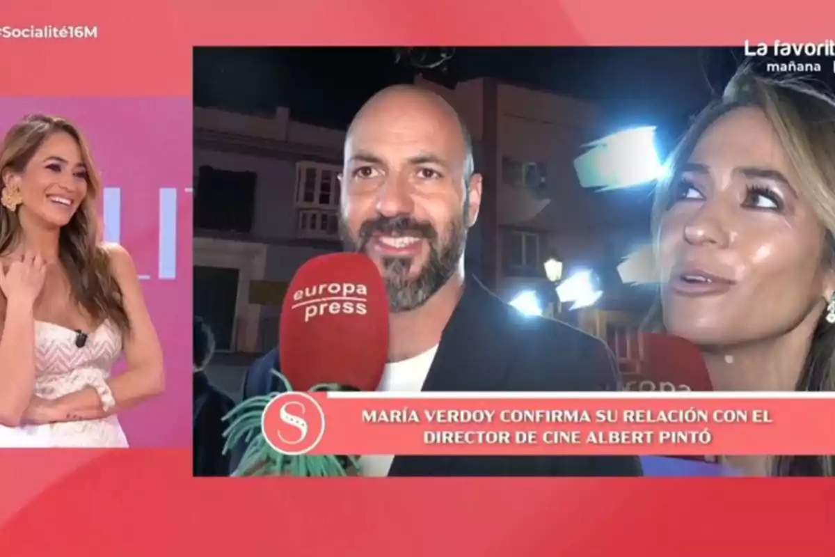 María Verdoy viendo las declaraciones de amor de Albert Pintó en 'Socialité' María Verdoy viendo las declaraciones de amor de Albert Pintó en 'Socialité'